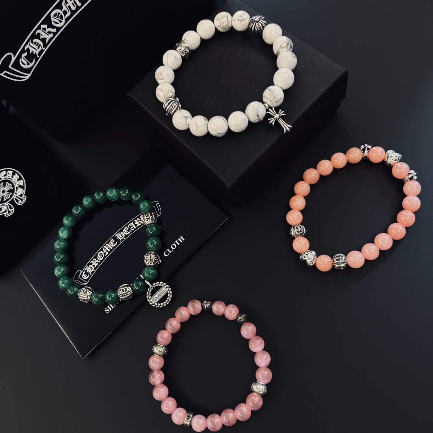Chrome Hearts Beaded Bracelet Set